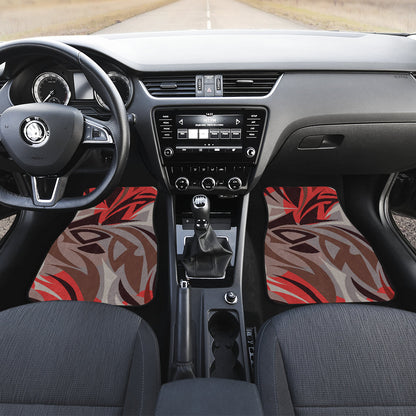 Abstract Tribal Car Floor Mats