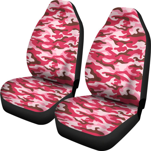 Pink Camouflage Car Seat Covers