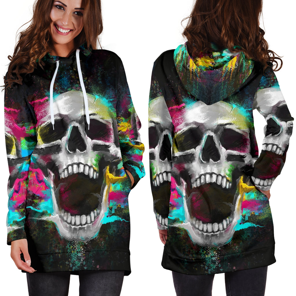 Tribal Scream - Hoodie Dress
