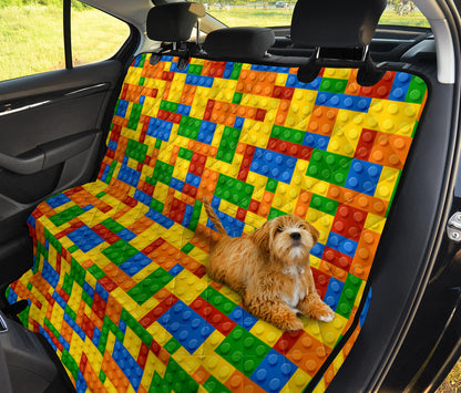 Colorful Lego Car Back Seat Pet Cover