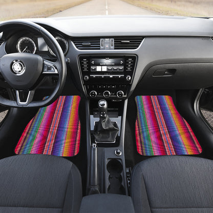 Colorful Rainbow Stripes Car Floor Mats