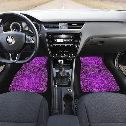 Purple Elegant Decor Car Floor Mats