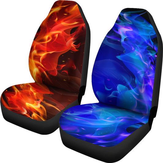 Hot & Cold Flames Car Seat Covers