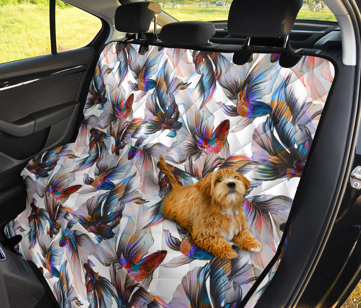 Colorful Fish Car Back Seat Pet Cover