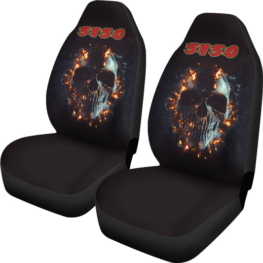Custom 5150 Skull Car Seat Covers