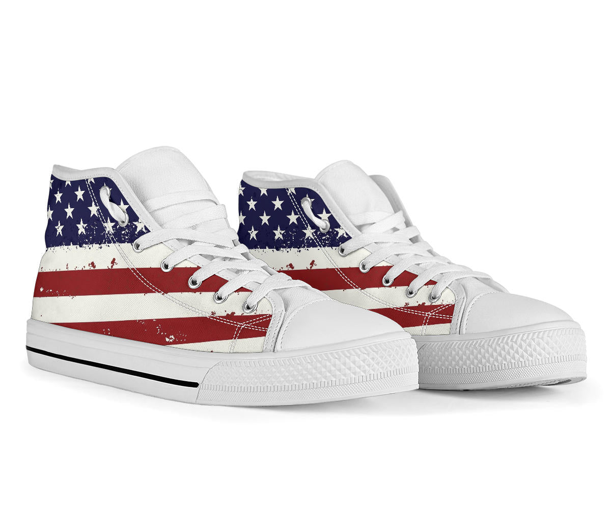 US Flag High Top Shoes – product image 2