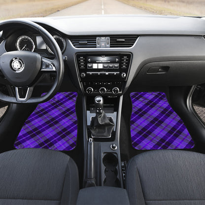 Purple Plaid Car Floor Mats