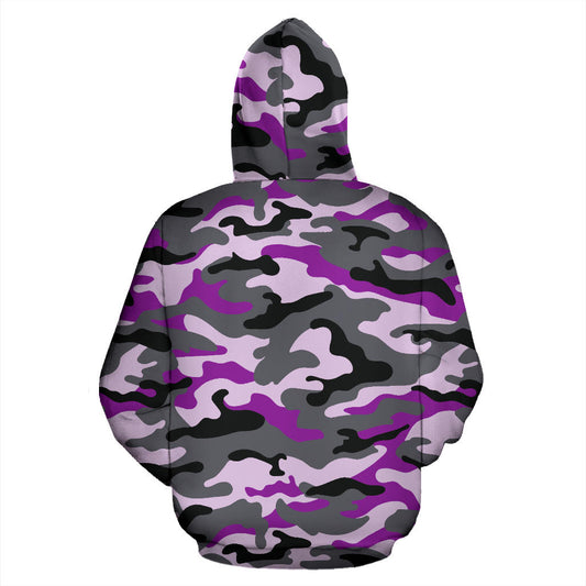 Purple Camouflage Hoodie