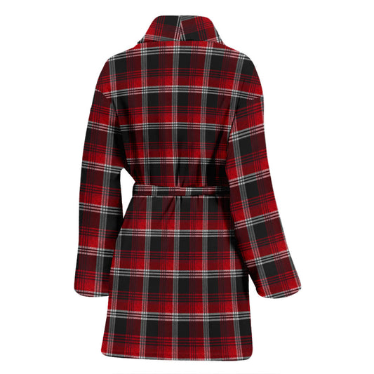 Womens Red Plaid Bath Robe