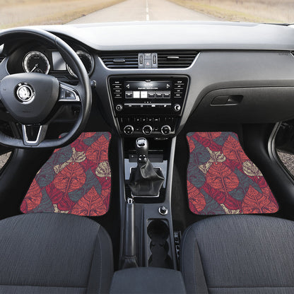 Tribal Leaves Car Floor Mats