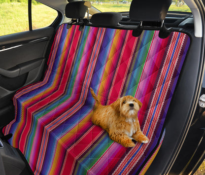 Colorful Rainbow Stripes Car Back Seat Pet Cover
