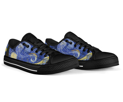 Starry Night Shoes - Black Sole