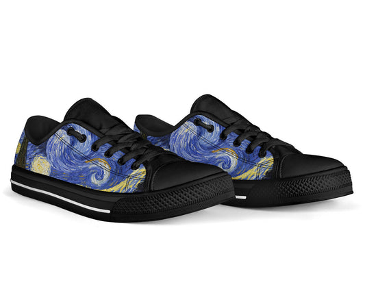 Starry Night Shoes - Black Sole