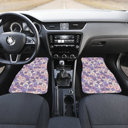 Blue Purple Abstract Car Floor Mats