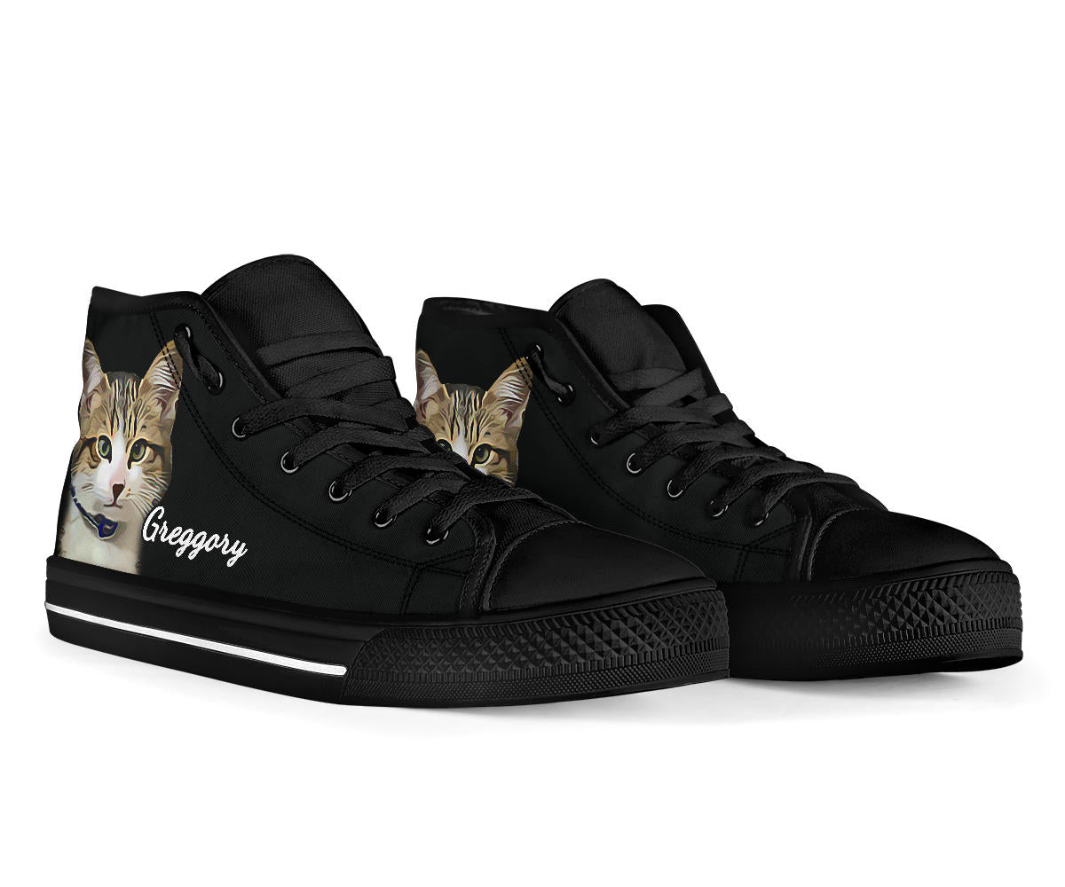Custom Cat Greggory High Top Shoes – product image 2
