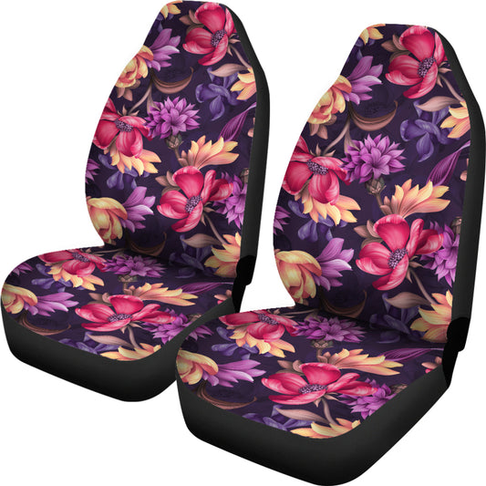 Colorful Flowers Car Seat Covers