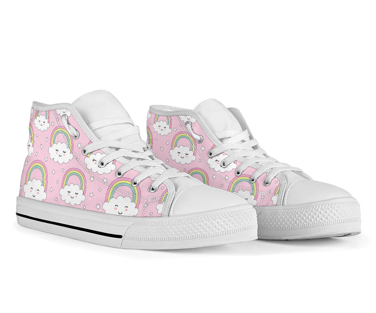 Pink Rainbow High Top Shoes – product image 2