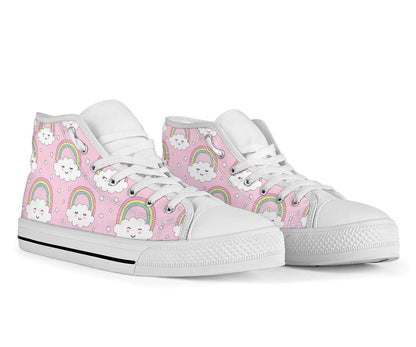 Pink Rainbow High Top Shoes – product image 2
