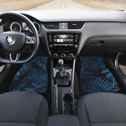 Dark Leaves Car Floor Mats