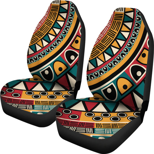 Brown Tribal Mandala Car Seat Covers