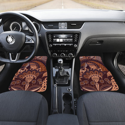 Brown Decor Car Floor Mats