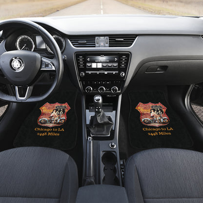 Front And Back Car Mats (Set Of 4) - Route 66