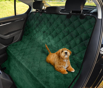 Green Grunge Car Backseat Pet Cover
