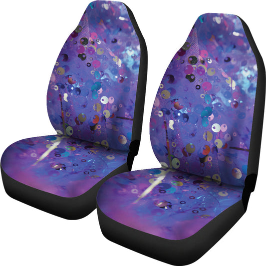 Purple Abstract Art Car Seat Covers
