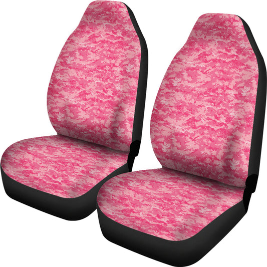 Pink Digital Camouflage Car Seat Covers