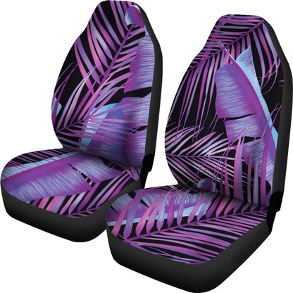 Purple Leaves Car Seat Covers