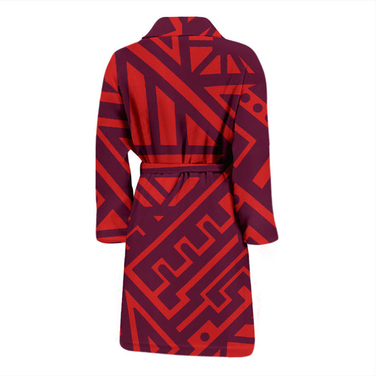 Mens Tribal Polynesian Bath Robe