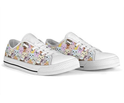 Cute Cat Lover Low Top Shoes – product image 2