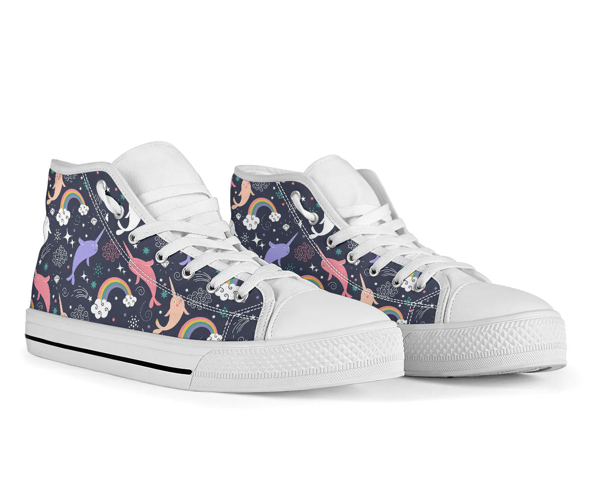 Space Narwhal High Top Shoes – product image 2