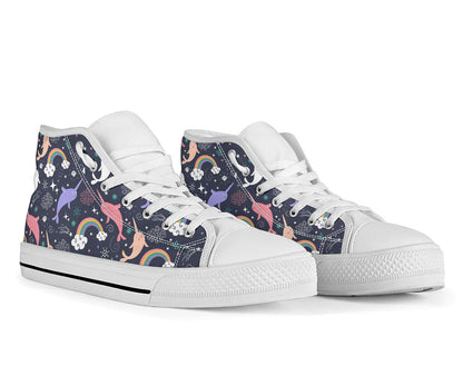 Space Narwhal High Top Shoes – product image 2