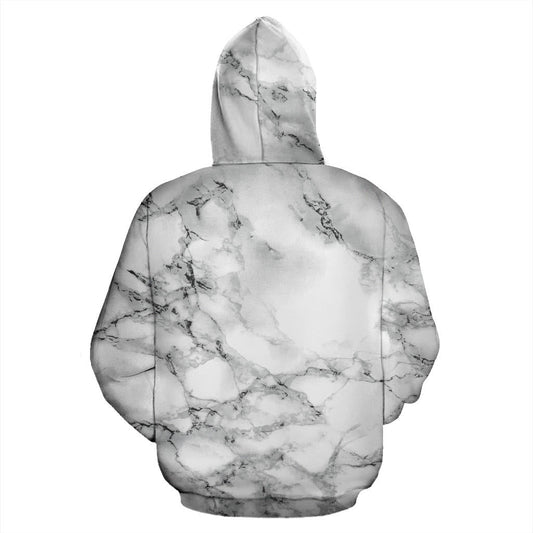 White Marble Hoodie