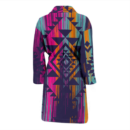 Mens Colorful Boho Aztec Bath Robe