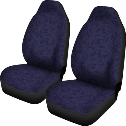 Navy Elegant Decor Printed Car Seat Covers