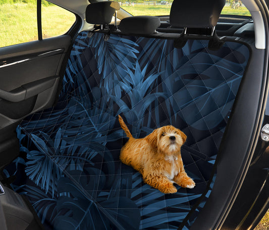 Dark Leaves Car Back Seat Pet Cover