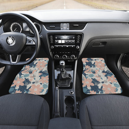 Abstract Flowers Car Floor Mats