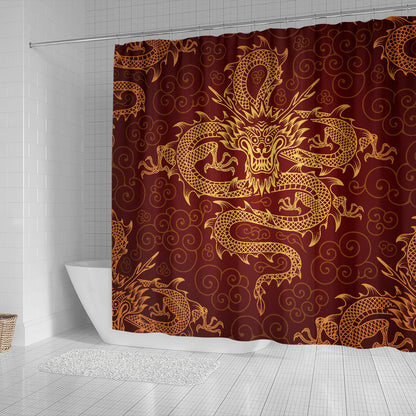 Red Dragon Shower Curtain