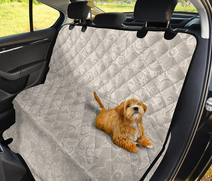 Elegant Floral Decor Car Back Seat Pet Cover