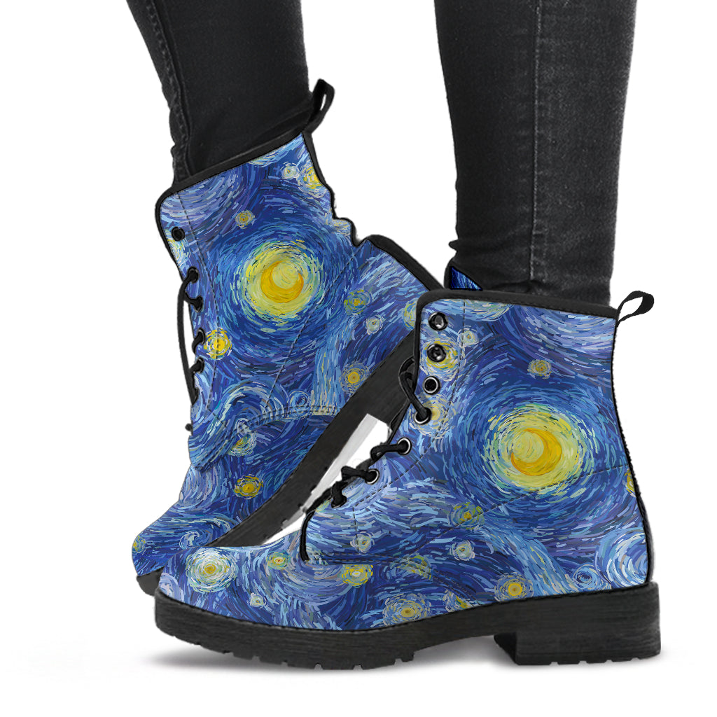 Starry Night Printed Boots
