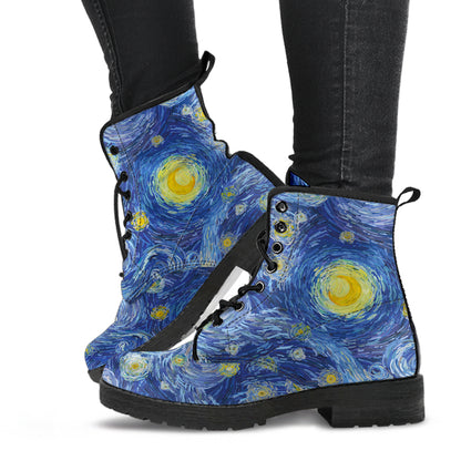 Starry Night Printed Boots