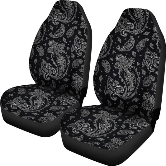 Black Elegant Decor Car Seat Covers