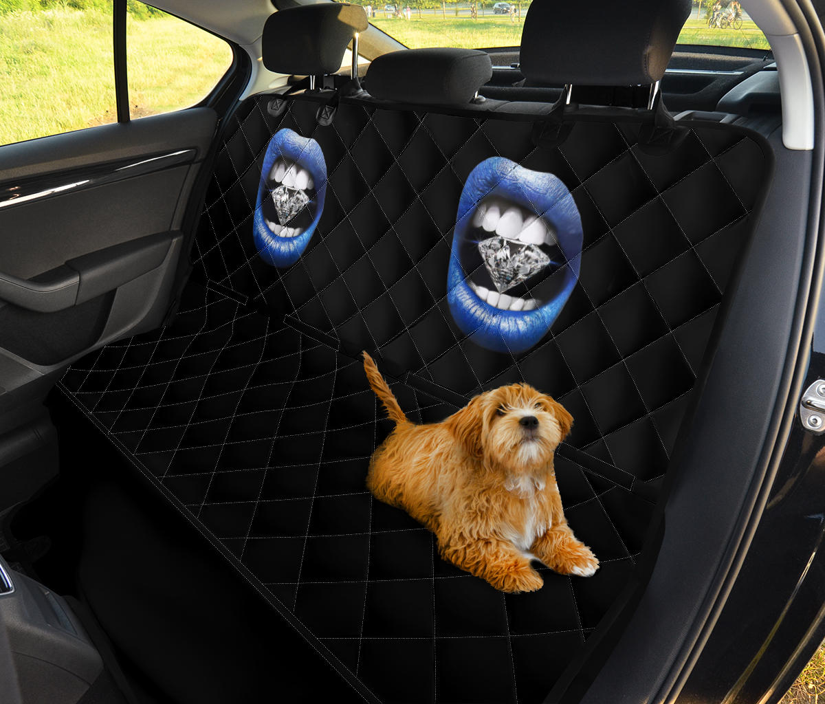 Diamond Lips Car Back Seat Pet Cover