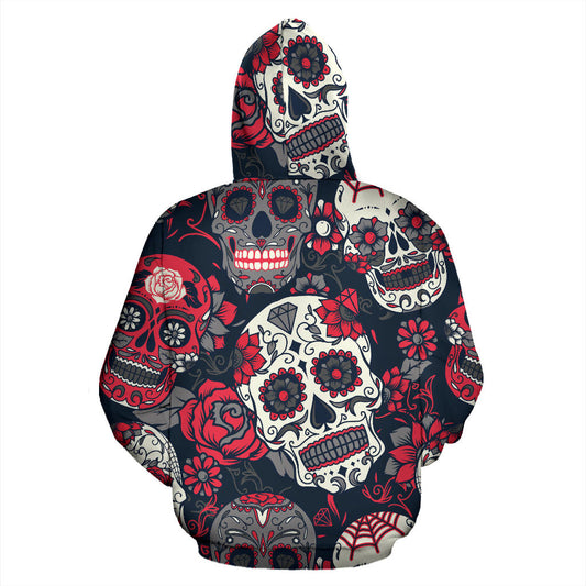 Sugar Skulls & Roses Hoodies