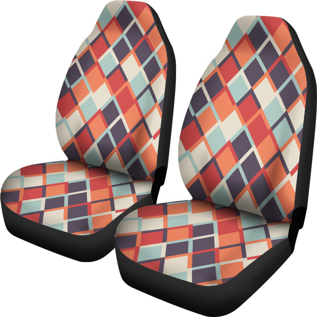 Retro Checkered Car Seat Covers
