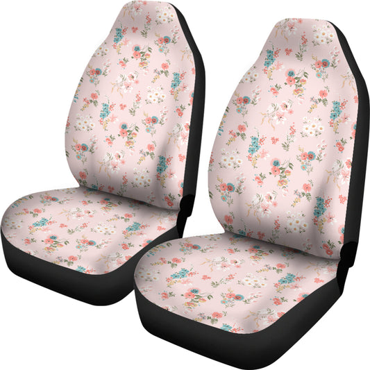 Pink Floral Car Seat Covers
