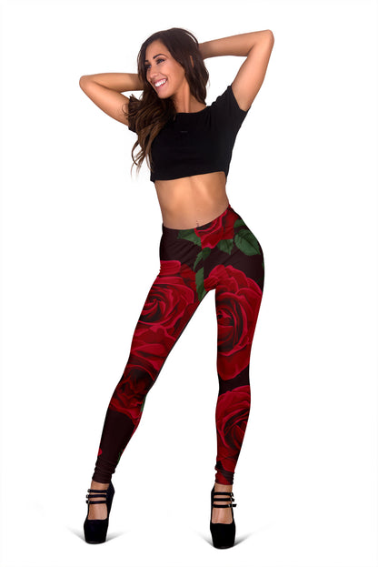 Red Roses Leggings