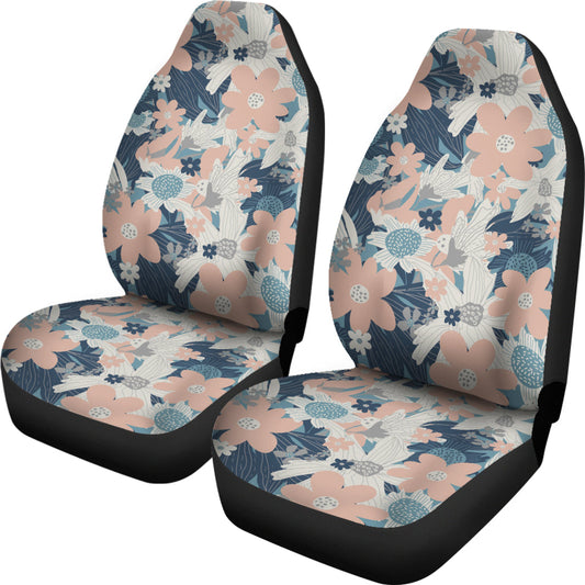 Abstract Flowers Car Seat Covers